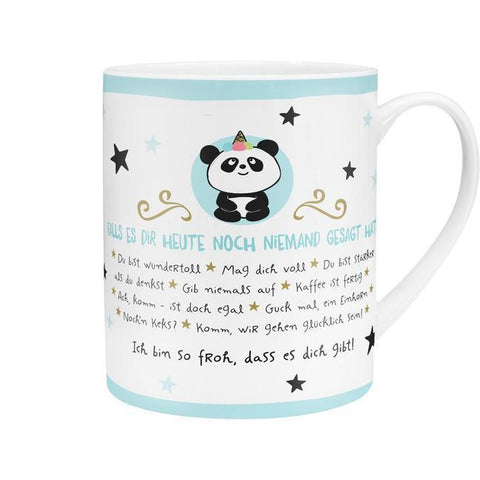 XL-Tasse "Panda mit Botschaft" - Bild 1