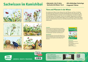 Tiere und Pflanzen in der Wiese. Kamishibai Bildkartenset - Bild 4