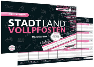 Denkriesen - Stadt Land Vollpfosten® - Girls Edition - "Mädchenrunde." - Bild 1