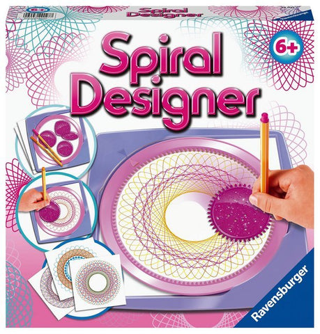Ravensburger Spiral-Designer Girls 29027, Zeichnen lernen für Kinder ab 6 Jahren, Zeichen-Set mit Schablonen für farbenfrohe Spiralbilder und Mandalas - Bild 1