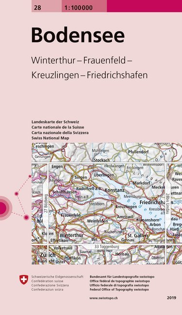 Landeskarte der Schweiz 28 Bodensee - Bild 1