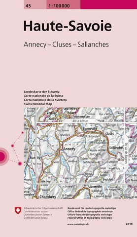 Landeskarte der Schweiz 45 Haute-Savoie - Bild 1