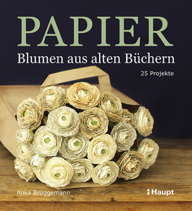 Papier - Blumen aus alten Büchern - Bild 1