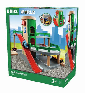 BRIO World 33204 Parkhaus, Straßen & Schienen - Eisenbahnzubehör für die BRIO Holzeisenbahn - Empfohlen für Kinder ab 3 Jahren - Bild 1