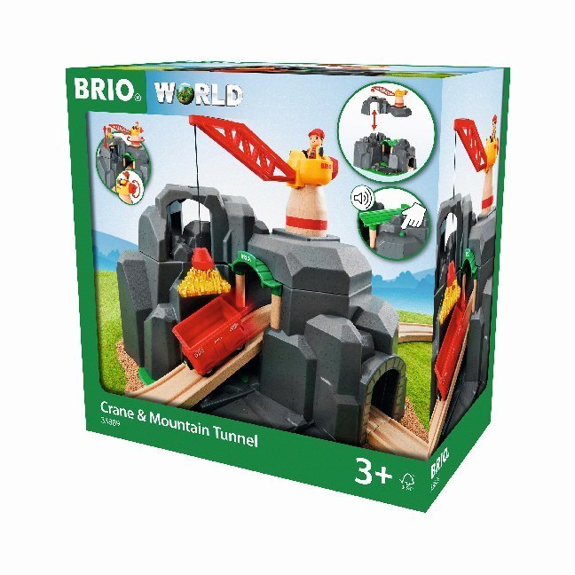 BRIO World 33889 Große Goldmine mit Sound-Tunnel - Zubehör für die BRIO Holzeisenbahn - Kleinkinderspielzeug empfohlen für Kinder ab 3 Jahren - Bild 1