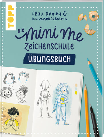 Frau Annika und ihr Papierfräulein: Die Mini me Zeichenschule Übungsbuch - Bild 1