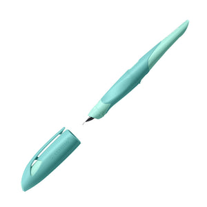 Ergonomischer Schulfüller für Rechtshänder mit Anfänger-Feder A - STABILO EASYbirdy Pastel Edition in aqua grün/mint - Einzelstift - inklusive Patrone - Schreibfarbe blau (löschbar) - Bild 2