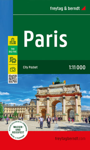Paris, Stadtplan 1:11.000, freytag & berndt - Bild 1