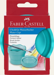 Faber-Castell Wasserbecher Clic&Go türkis - Bild 1