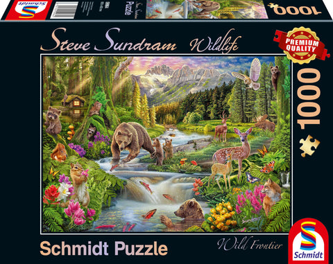 Wildtiere am Waldesrand (Puzzle) - Bild 1
