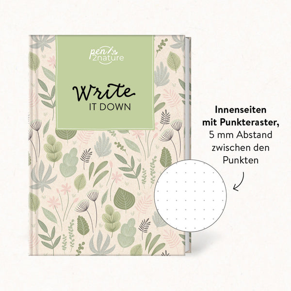 Write It Down - Nachhaltiges Notizbuch in A5 mit wunderschönem Cover - Bild 3