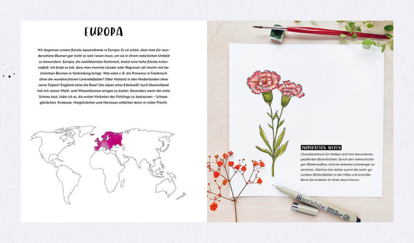 Watercolor  - Florale Motive around the world: von heimisch bis exotisch - Bild 13