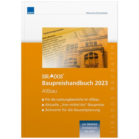 SIRADOS Baupreishandbuch Altbau 2023 - Bild 1