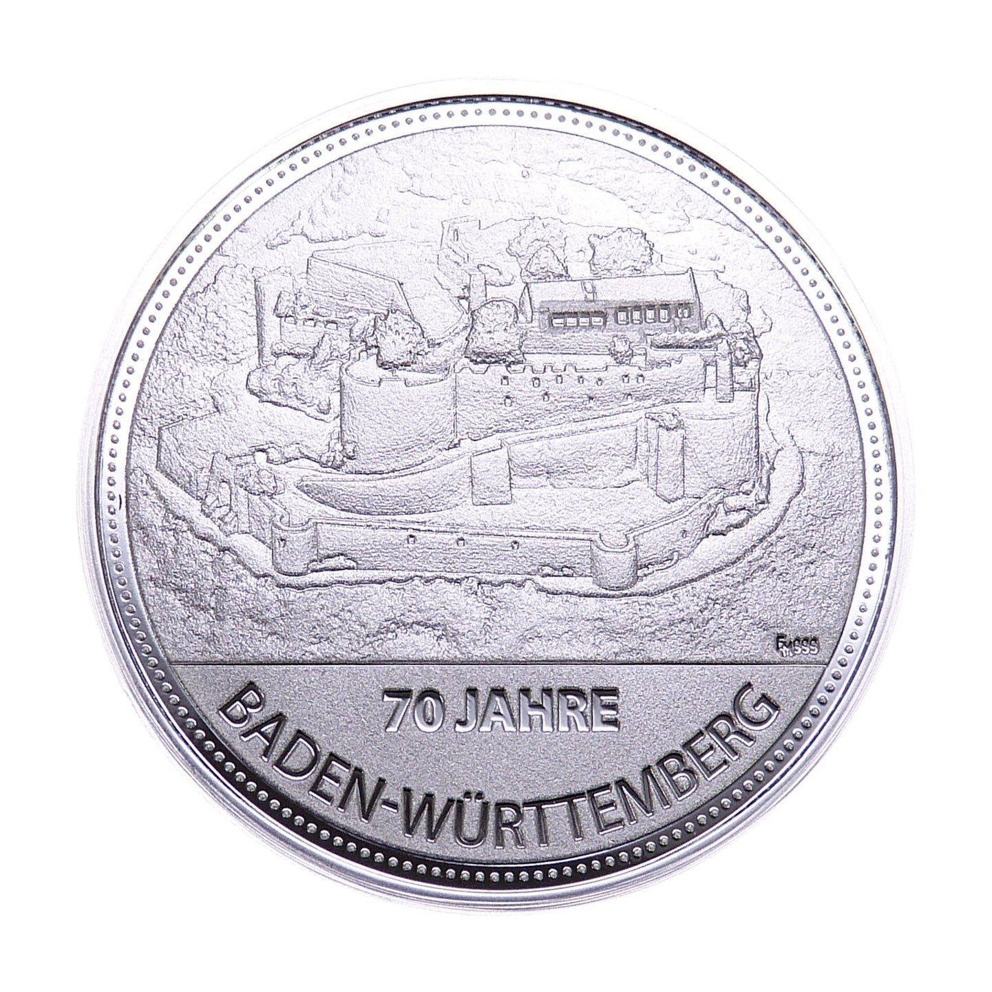 70 Jahre Baden-Württemberg Silber, Motiv 2 Burg Hohenneuffen
