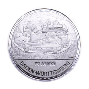 70 Jahre Baden-Württemberg Silber, Motiv 2 Burg Hohenneuffen