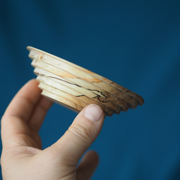 Gemeines Holz – Schale (gedrechselt, Stäffele)