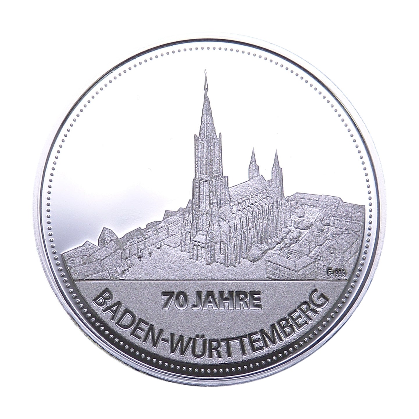 70 Jahre Baden-Württemberg Silber, Motiv 3 Ulmer Münster