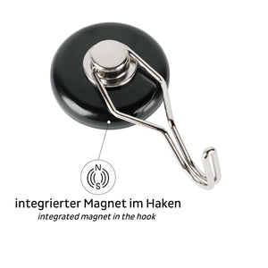 Magnet-Haken THE ONE inkl. Pad BLACK